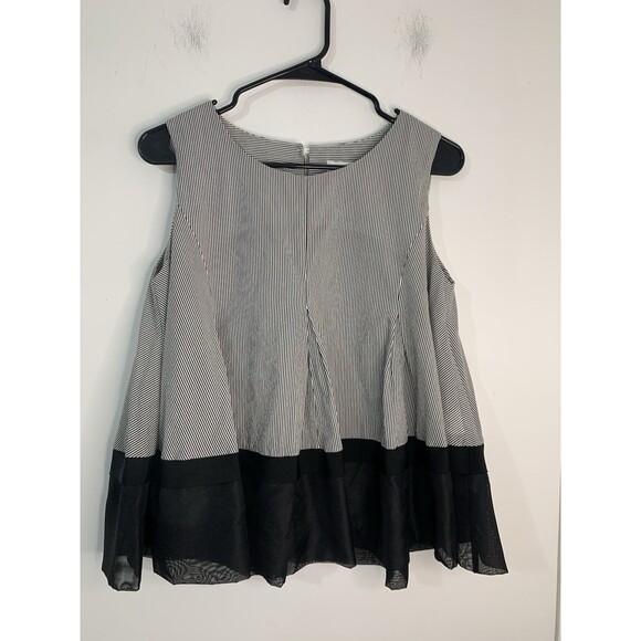Ladies Doreen Designer blouse made in Korea Stunning Fabric Mix (Silk) Size S - Picture 1 of 7